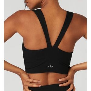 Alosoft Ribbed Chic Bra Tank